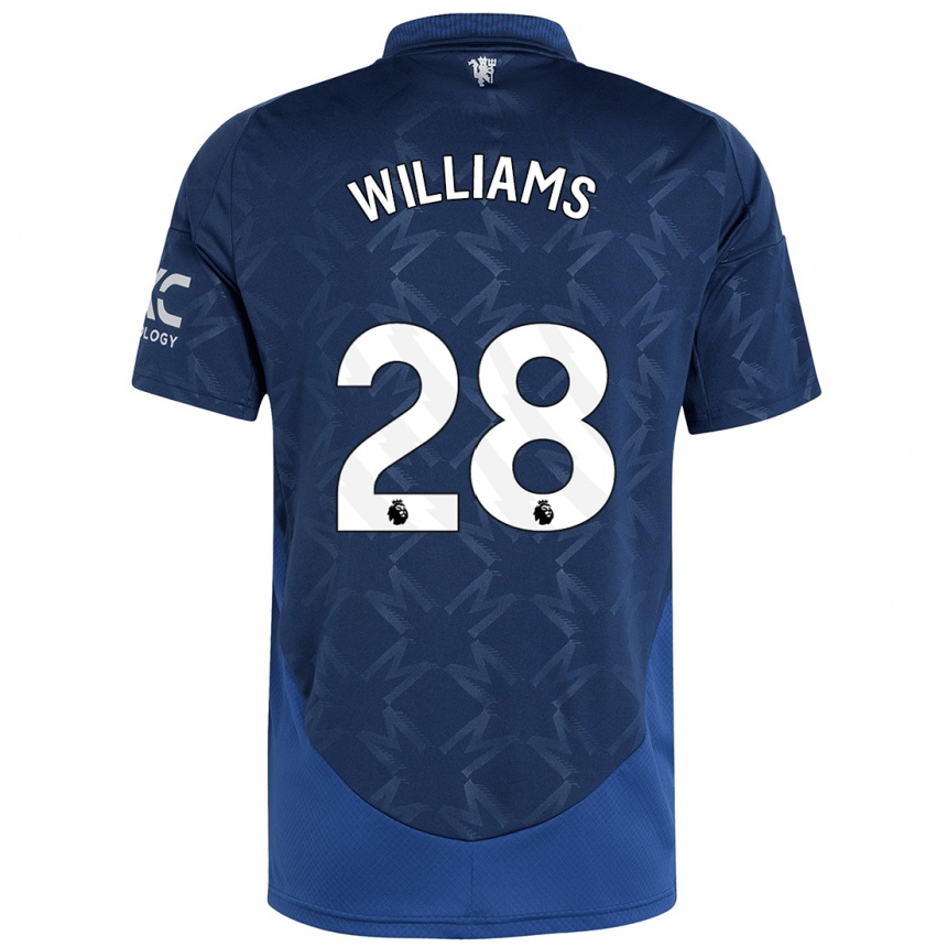 Niño Fútbol Camiseta Rachel Williams #28 Índigo 2ª Equipación 2024/25 México