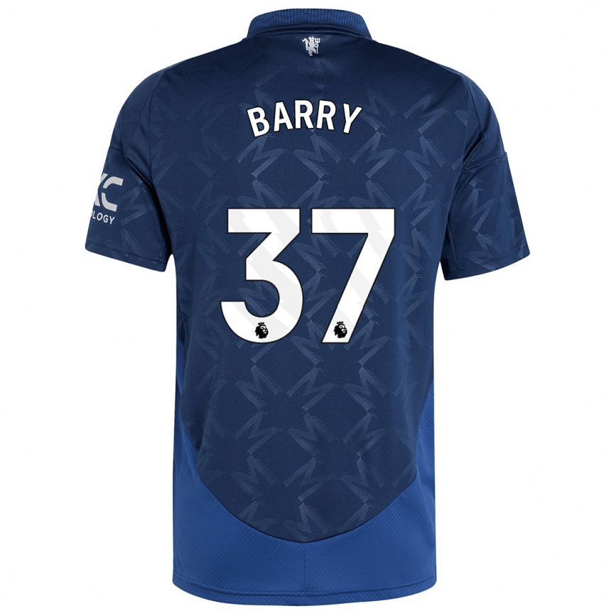 Niño Fútbol Camiseta Keira Barry #37 Índigo 2ª Equipación 2024/25 México