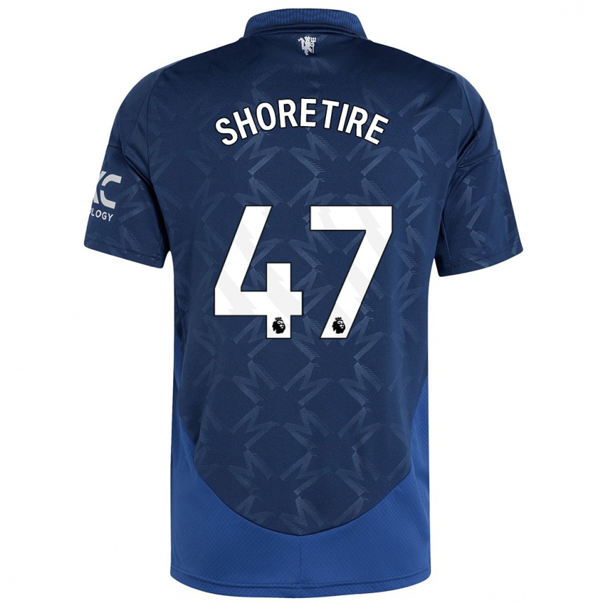 Niño Fútbol Camiseta Shola Shoretire #47 Índigo 2ª Equipación 2024/25 México