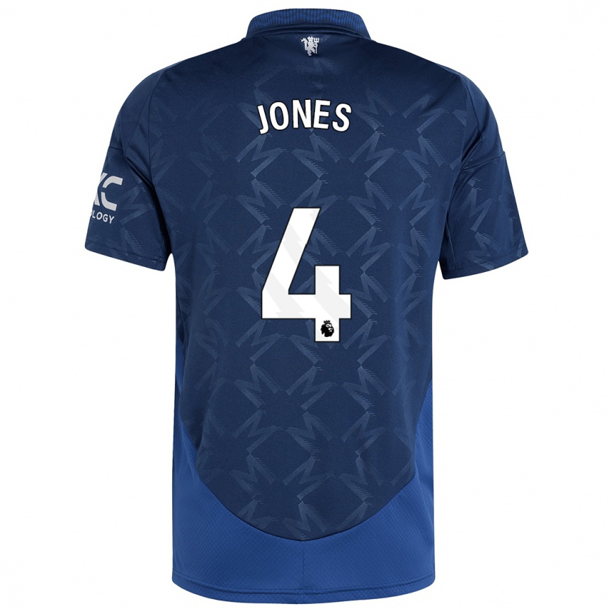 Niño Fútbol Camiseta Phil Jones #4 Índigo 2ª Equipación 2024/25 México