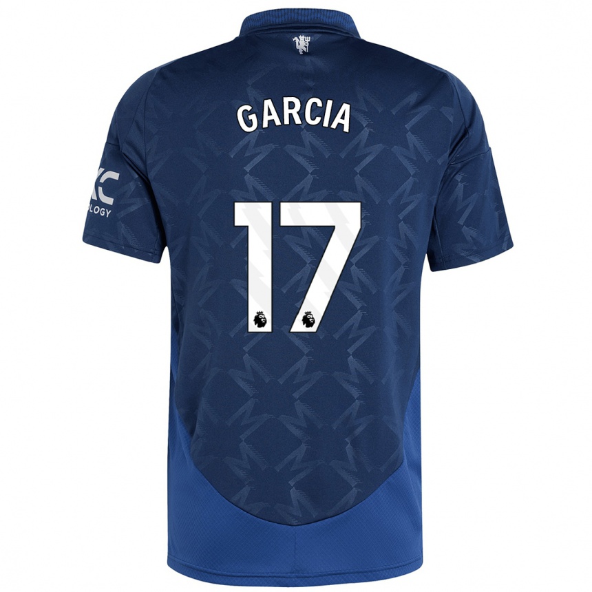 Niño Fútbol Camiseta Lucia Garcia #17 Índigo 2ª Equipación 2024/25 México