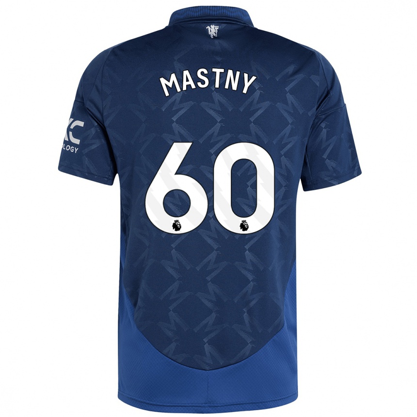 Niño Fútbol Camiseta Ondrej Mastny #60 Índigo 2ª Equipación 2024/25 México