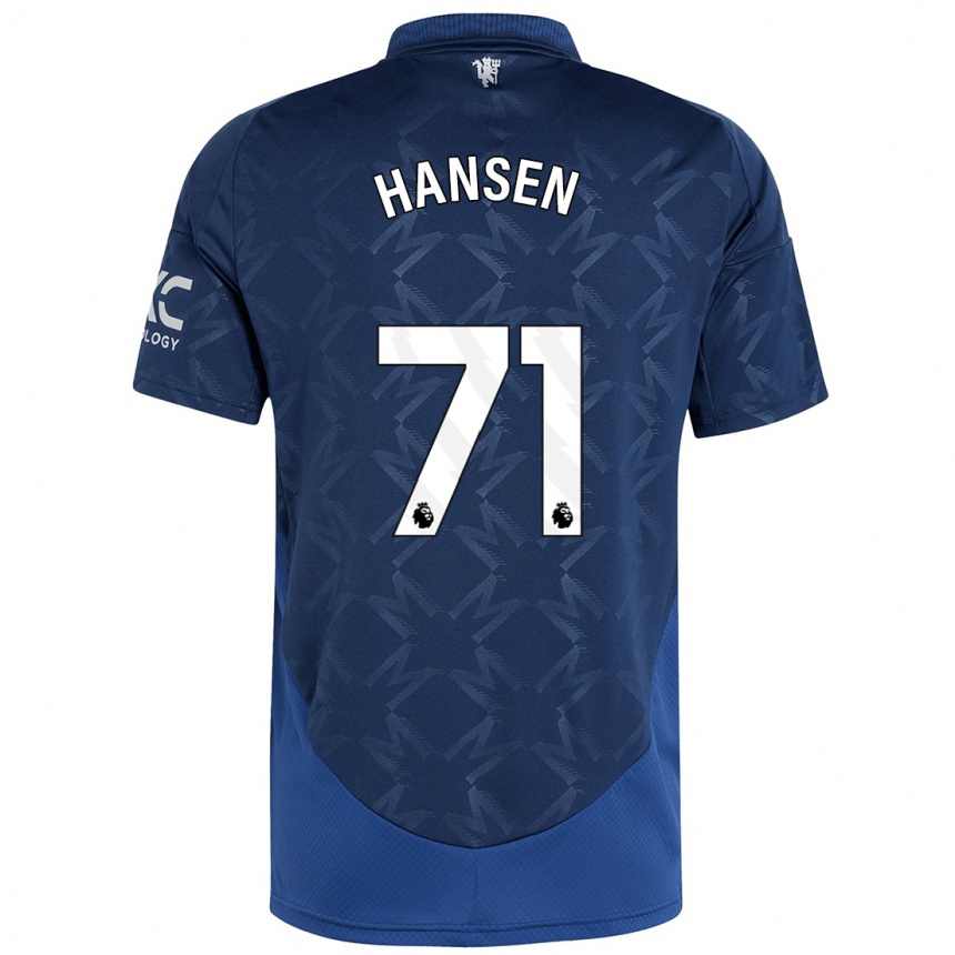 Niño Fútbol Camiseta Isak Hansen-Aaroen #71 Índigo 2ª Equipación 2024/25 México