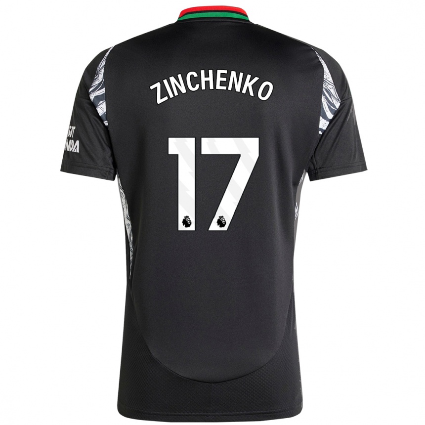 Niño Fútbol Camiseta Oleksandr Zinchenko #17 Negro 2ª Equipación 2024/25 México