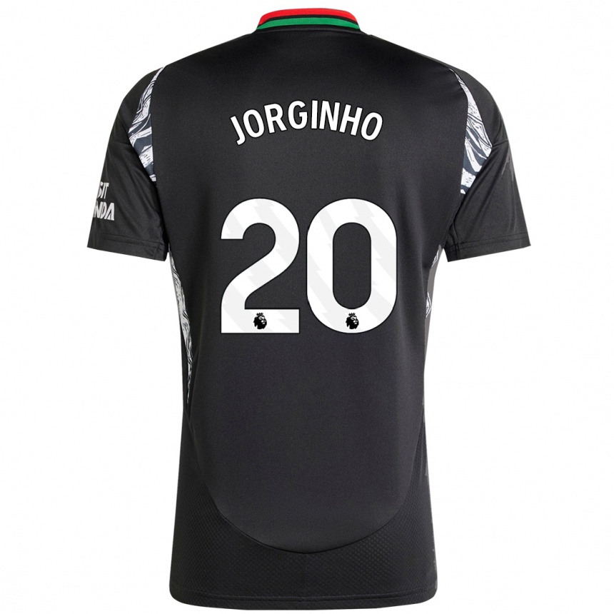 Niño Fútbol Camiseta Jorginho #20 Negro 2ª Equipación 2024/25 México