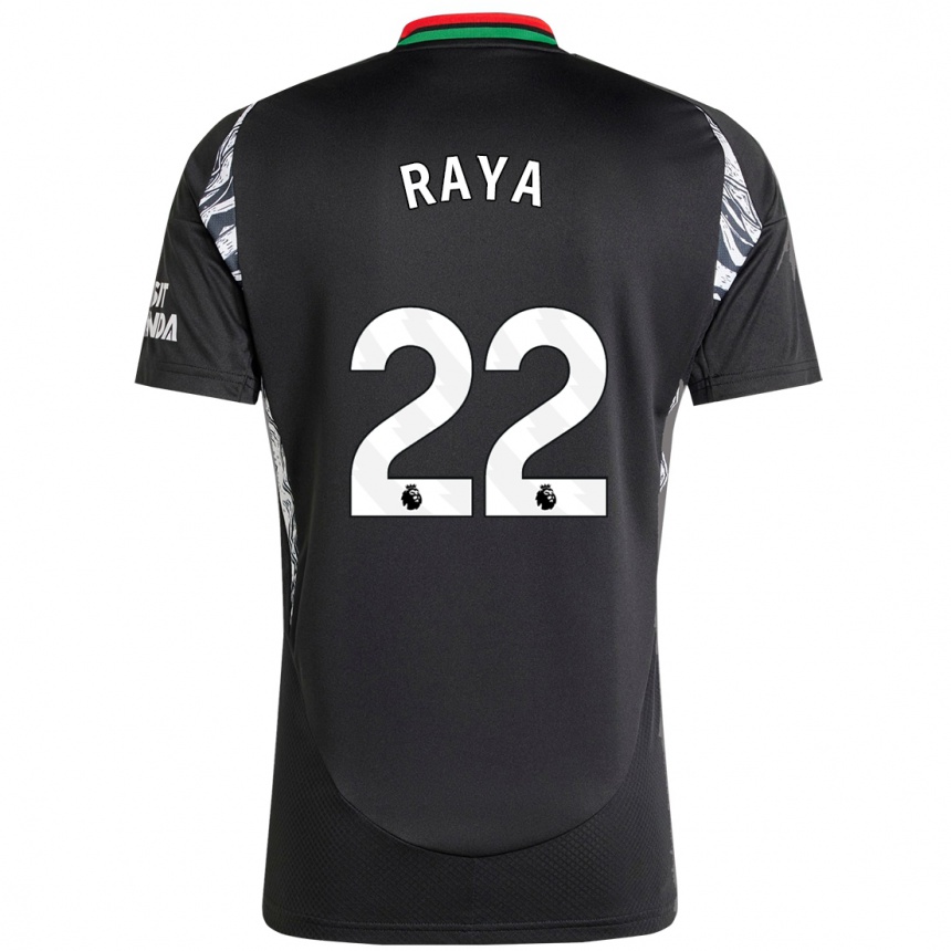 Niño Fútbol Camiseta David Raya #22 Negro 2ª Equipación 2024/25 México