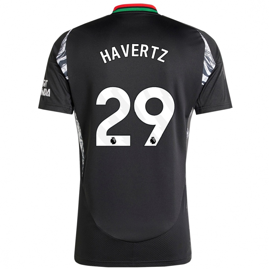 Niño Fútbol Camiseta Kai Havertz #29 Negro 2ª Equipación 2024/25 México