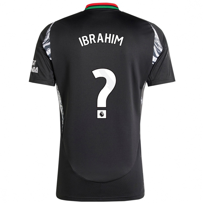 Niño Fútbol Camiseta Bradley Ibrahim #0 Negro 2ª Equipación 2024/25 México