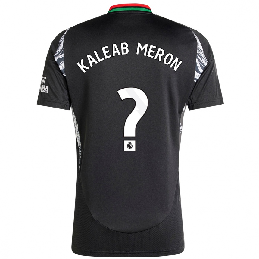 Niño Fútbol Camiseta Kaleab Meron #0 Negro 2ª Equipación 2024/25 México