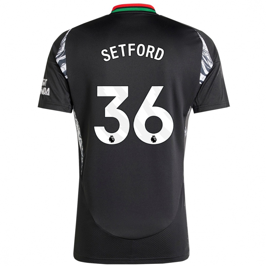 Niño Fútbol Camiseta Tommy Setford #36 Negro 2ª Equipación 2024/25 México