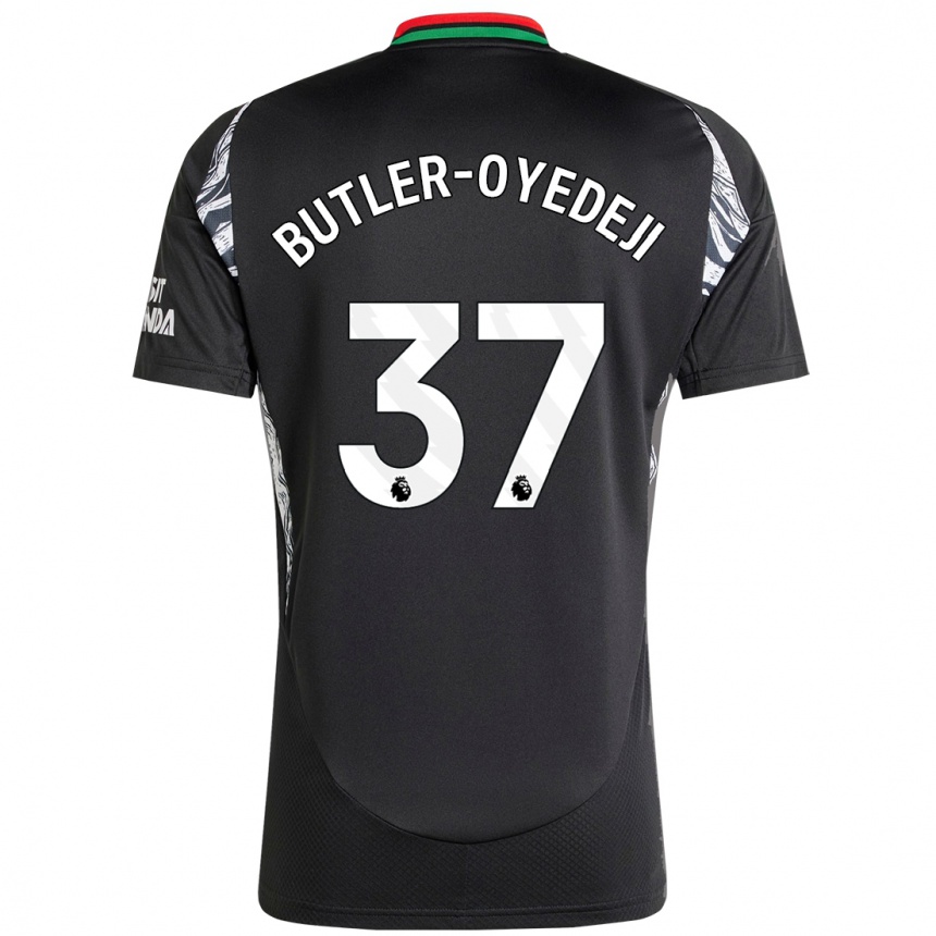 Niño Fútbol Camiseta Nathan Butler-Oyedeji #37 Negro 2ª Equipación 2024/25 México