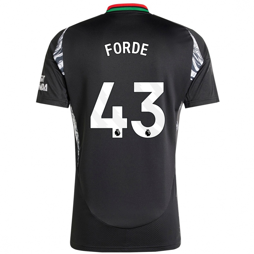 Niño Fútbol Camiseta Romari Forde #43 Negro 2ª Equipación 2024/25 México