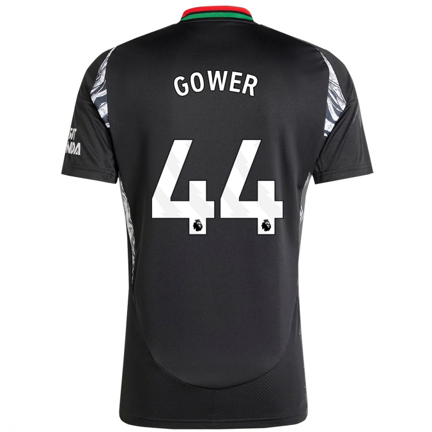 Niño Fútbol Camiseta Jimi Gower #44 Negro 2ª Equipación 2024/25 México