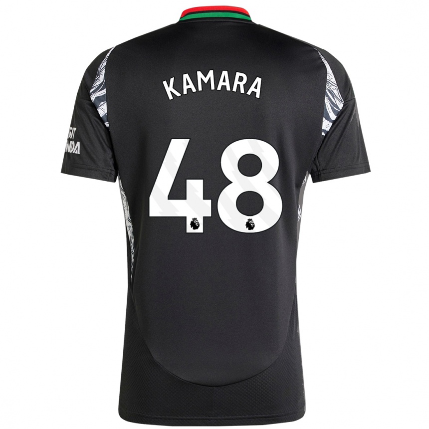 Niño Fútbol Camiseta Osman Kamara #48 Negro 2ª Equipación 2024/25 México