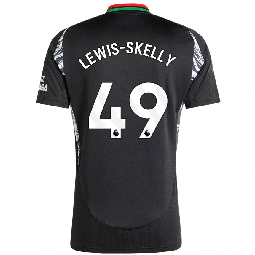 Niño Fútbol Camiseta Myles Lewis-Skelly #49 Negro 2ª Equipación 2024/25 México