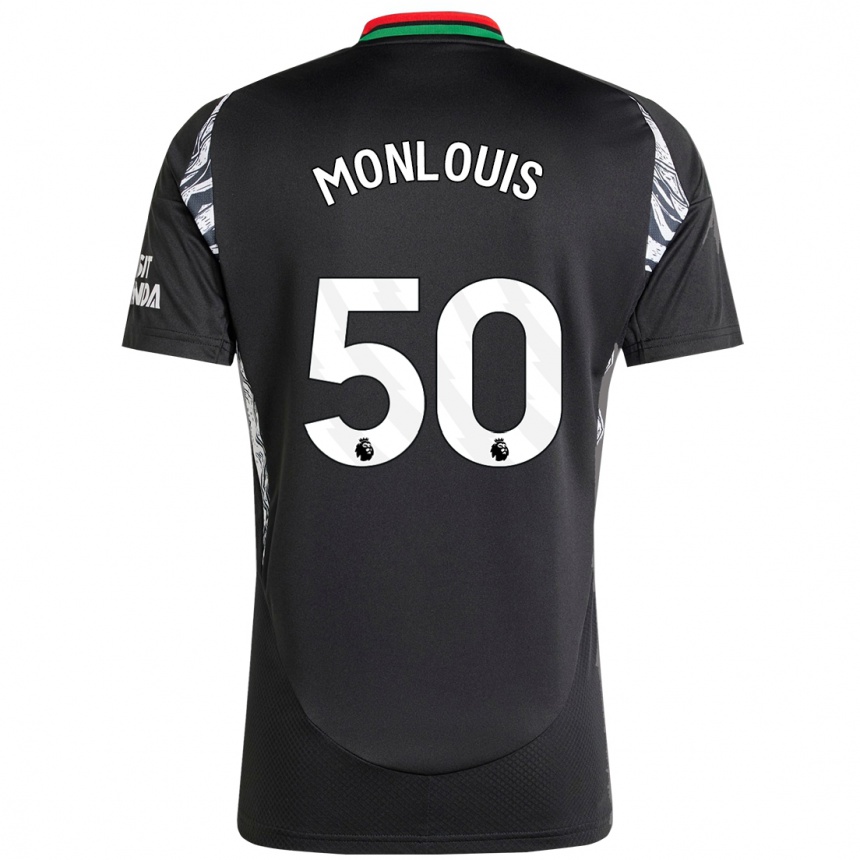 Niño Fútbol Camiseta Zane Monlouis #50 Negro 2ª Equipación 2024/25 México