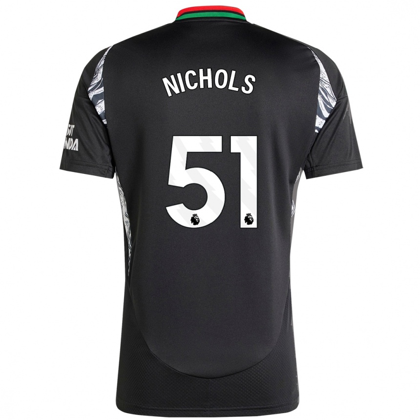 Niño Fútbol Camiseta Josh Nichols #51 Negro 2ª Equipación 2024/25 México