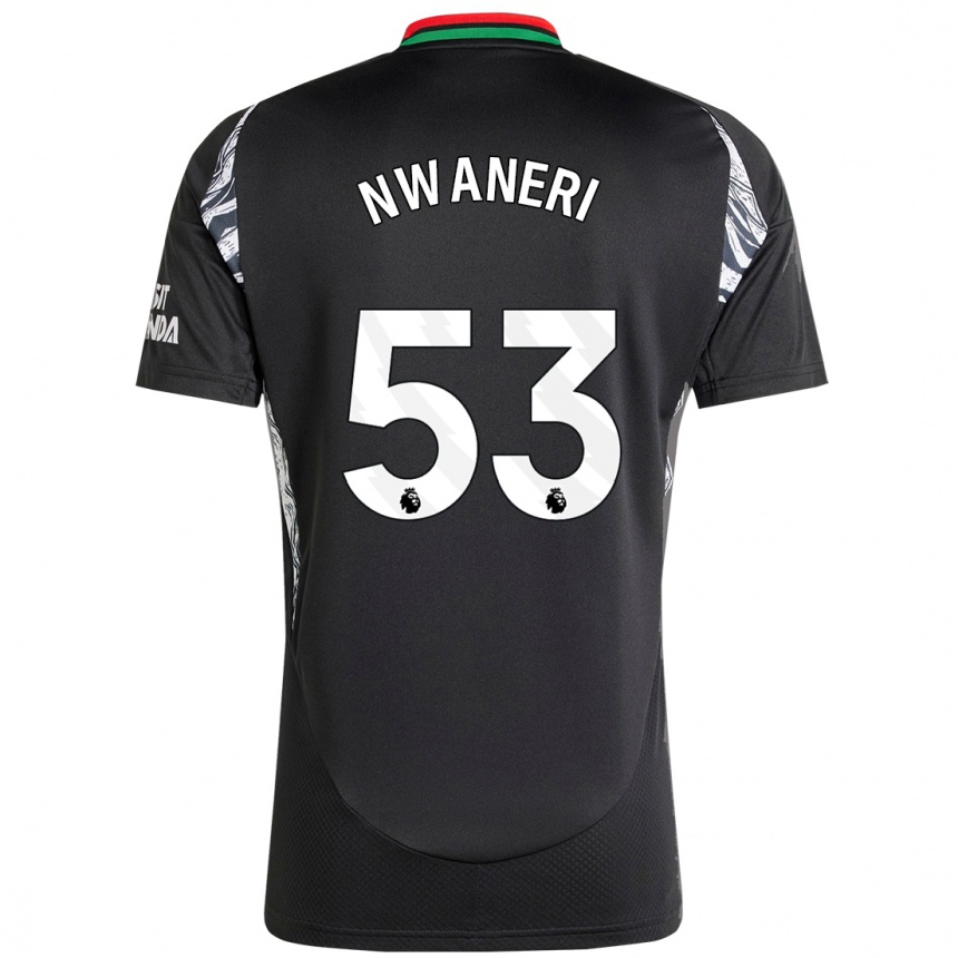 Niño Fútbol Camiseta Ethan Nwaneri #53 Negro 2ª Equipación 2024/25 México