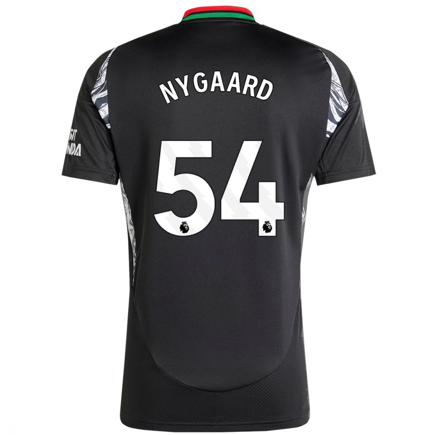 Niño Fútbol Camiseta Lucas Nygaard #54 Negro 2ª Equipación 2024/25 México