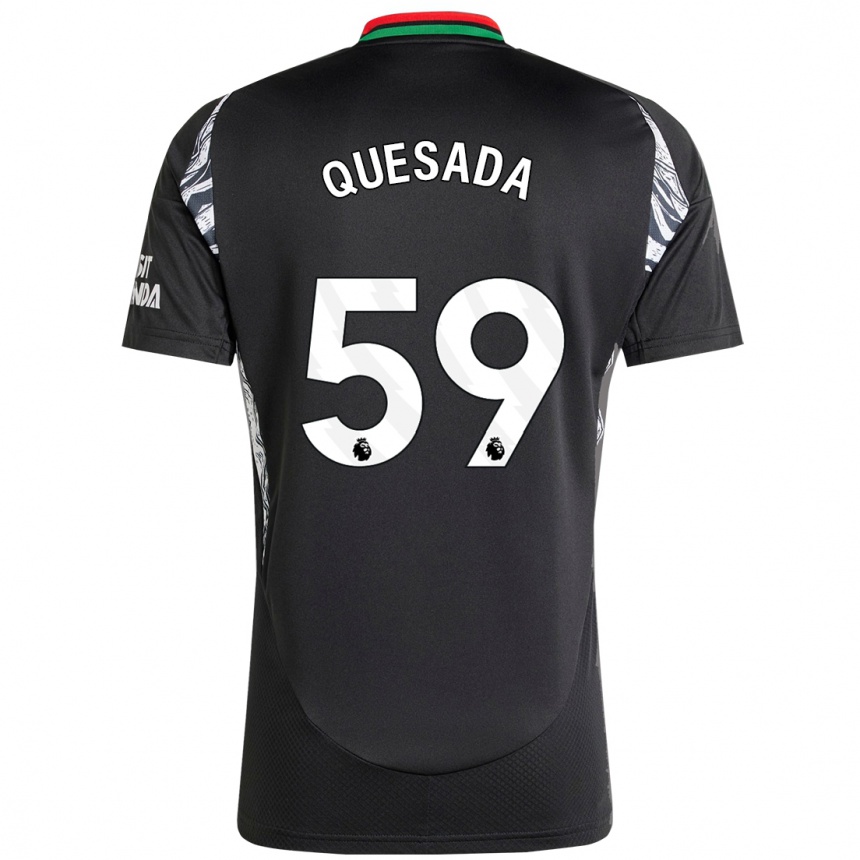 Niño Fútbol Camiseta Elián Quesada #59 Negro 2ª Equipación 2024/25 México