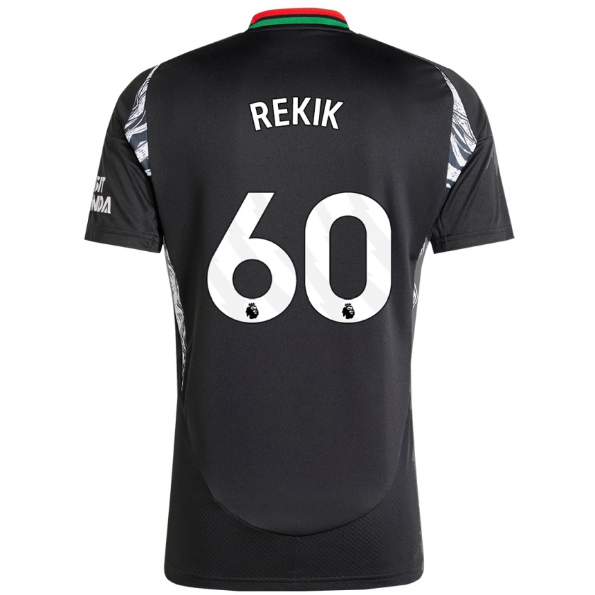 Niño Fútbol Camiseta Omar Rekik #60 Negro 2ª Equipación 2024/25 México