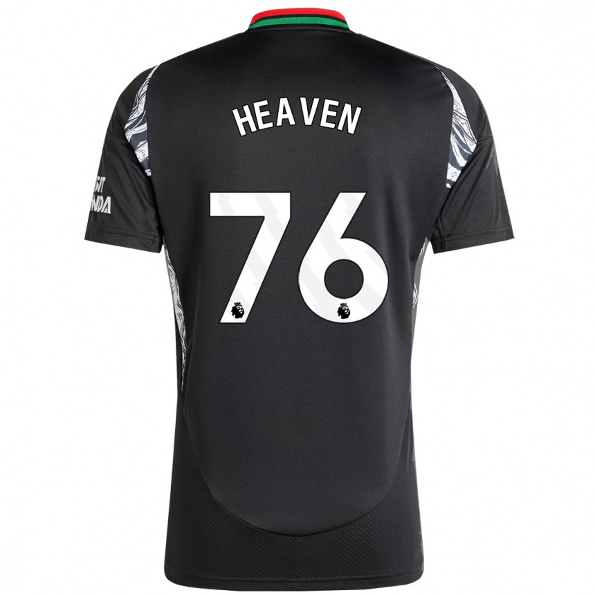 Niño Fútbol Camiseta Ayden Heaven #76 Negro 2ª Equipación 2024/25 México