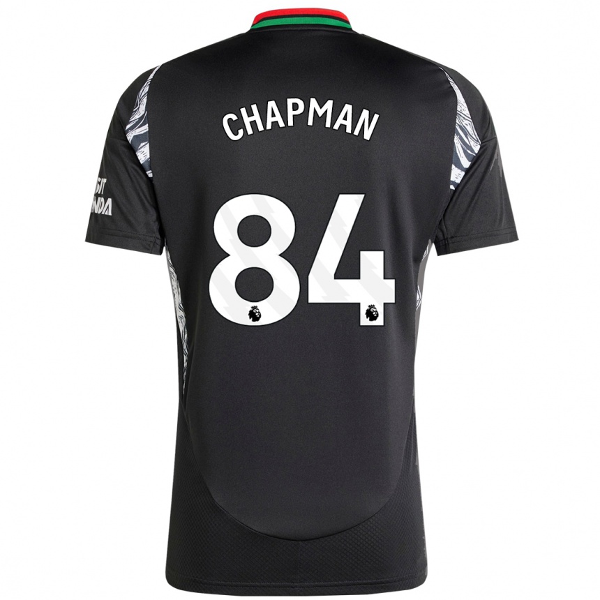 Niño Fútbol Camiseta Samuel Chapman #84 Negro 2ª Equipación 2024/25 México