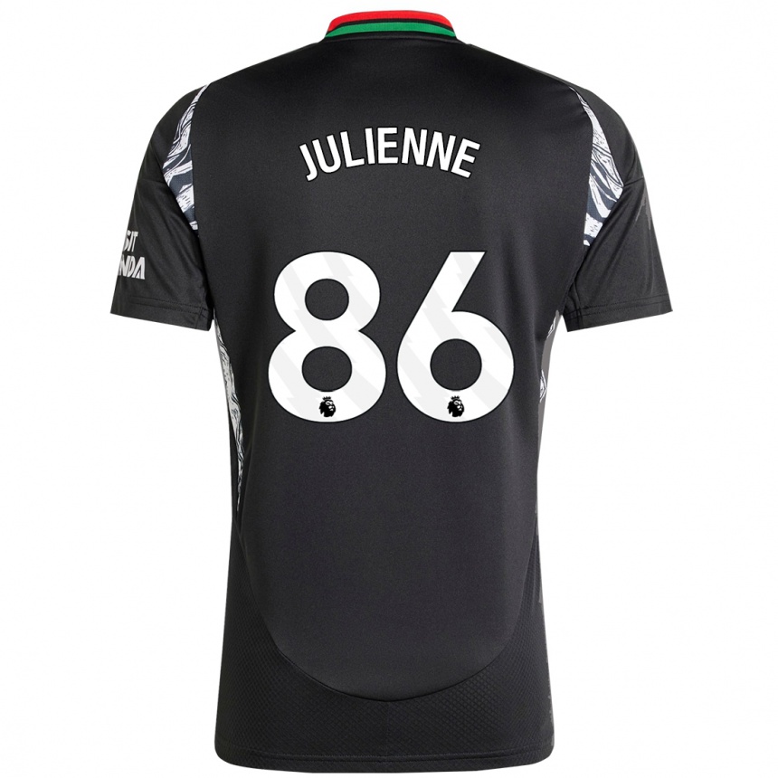 Niño Fútbol Camiseta Theo Julienne #86 Negro 2ª Equipación 2024/25 México