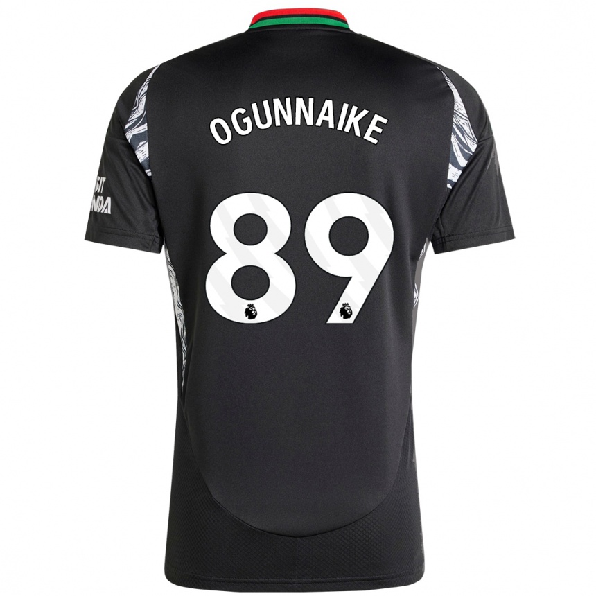 Niño Fútbol Camiseta Josh Ogunnaike #89 Negro 2ª Equipación 2024/25 México