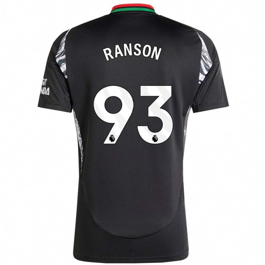 Niño Fútbol Camiseta Khari Ranson #93 Negro 2ª Equipación 2024/25 México