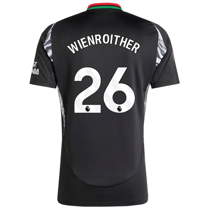 Niño Fútbol Camiseta Laura Wienroither #26 Negro 2ª Equipación 2024/25 México