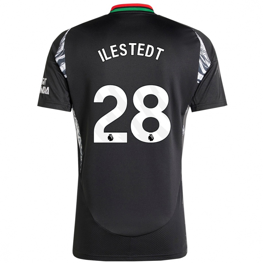 Niño Fútbol Camiseta Amanda Ilestedt #28 Negro 2ª Equipación 2024/25 México