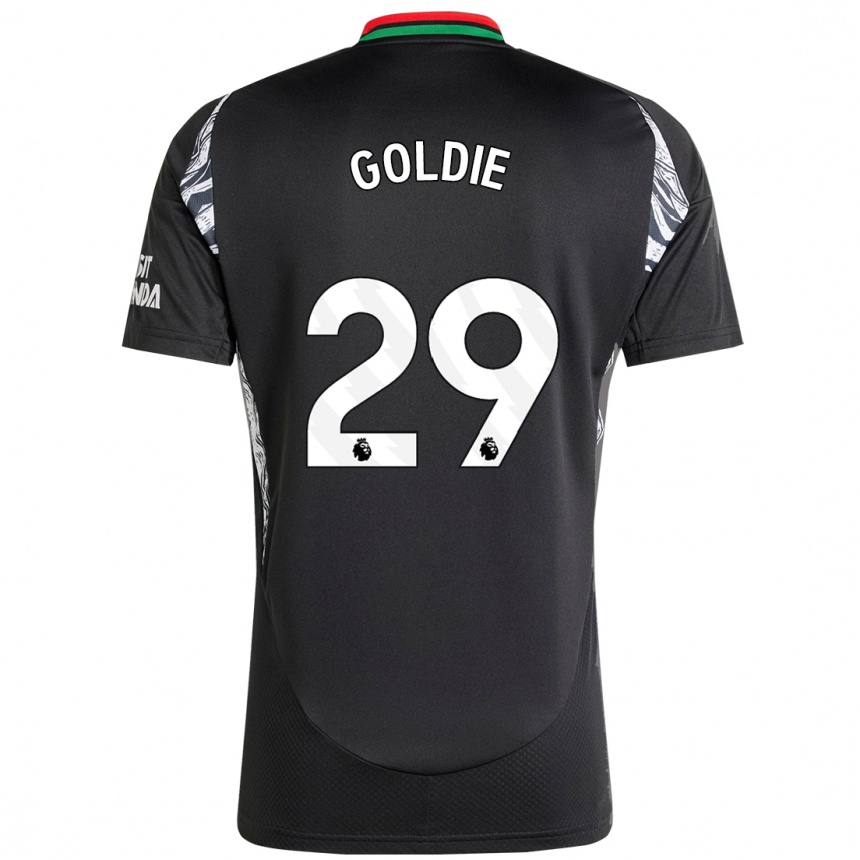 Niño Fútbol Camiseta Teyah Goldie #29 Negro 2ª Equipación 2024/25 México