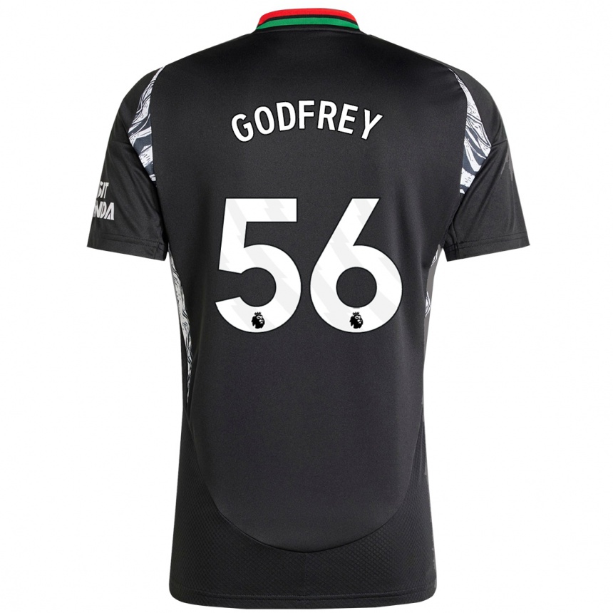 Niño Fútbol Camiseta Freya Godfrey #56 Negro 2ª Equipación 2024/25 México