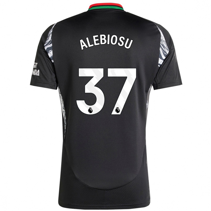 Niño Fútbol Camiseta Ryan Alebiosu #37 Negro 2ª Equipación 2024/25 México