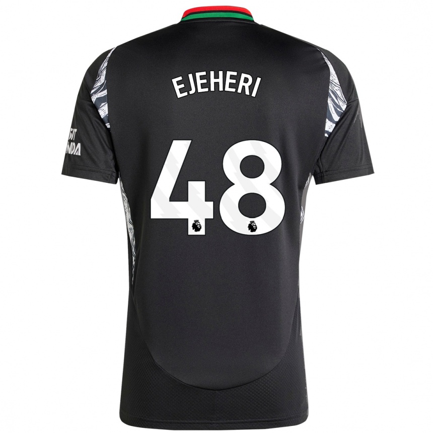 Niño Fútbol Camiseta Ovie Ejeheri #48 Negro 2ª Equipación 2024/25 México