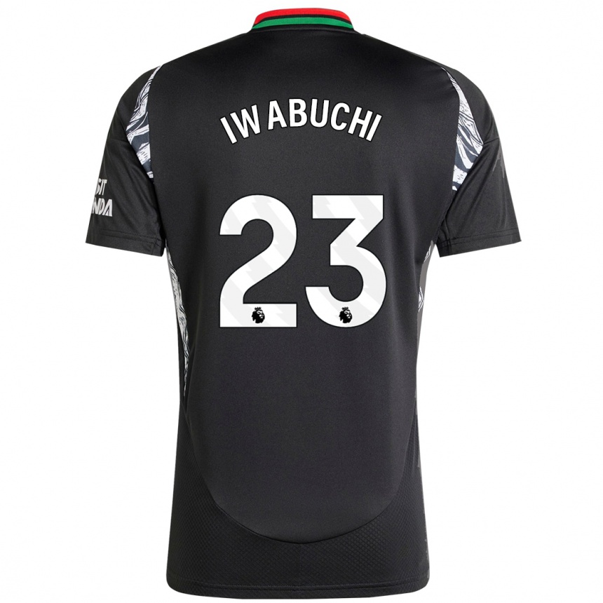 Niño Fútbol Camiseta Mana Iwabuchi #23 Negro 2ª Equipación 2024/25 México