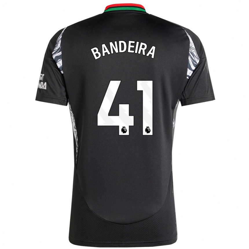 Niño Fútbol Camiseta Mauro Bandeira #41 Negro 2ª Equipación 2024/25 México