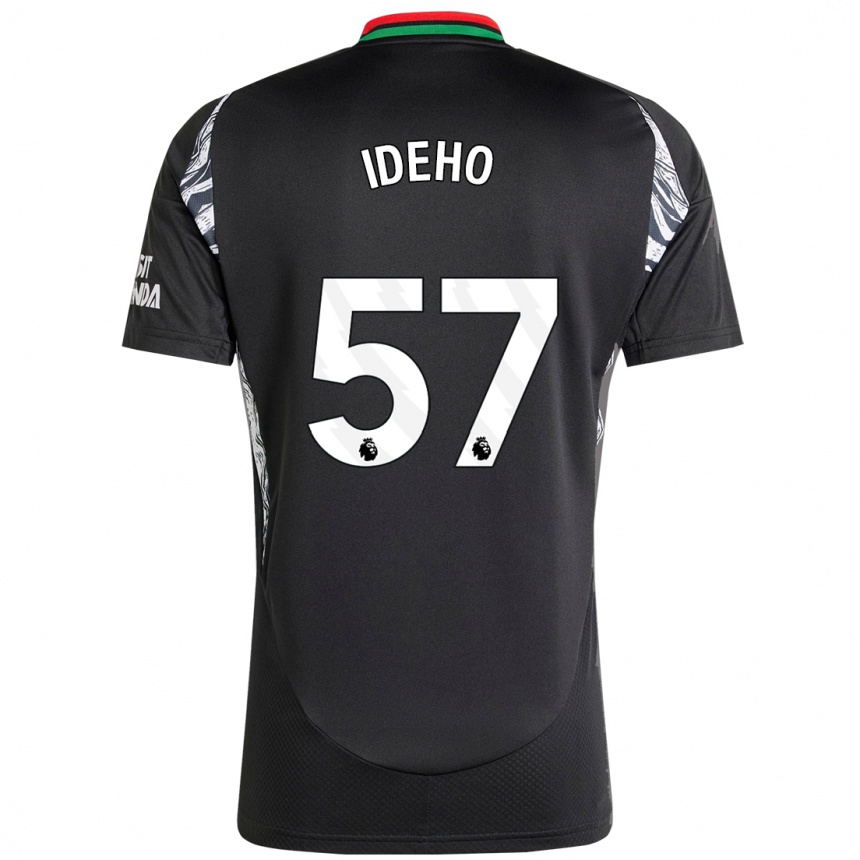 Niño Fútbol Camiseta Joel Ideho #57 Negro 2ª Equipación 2024/25 México