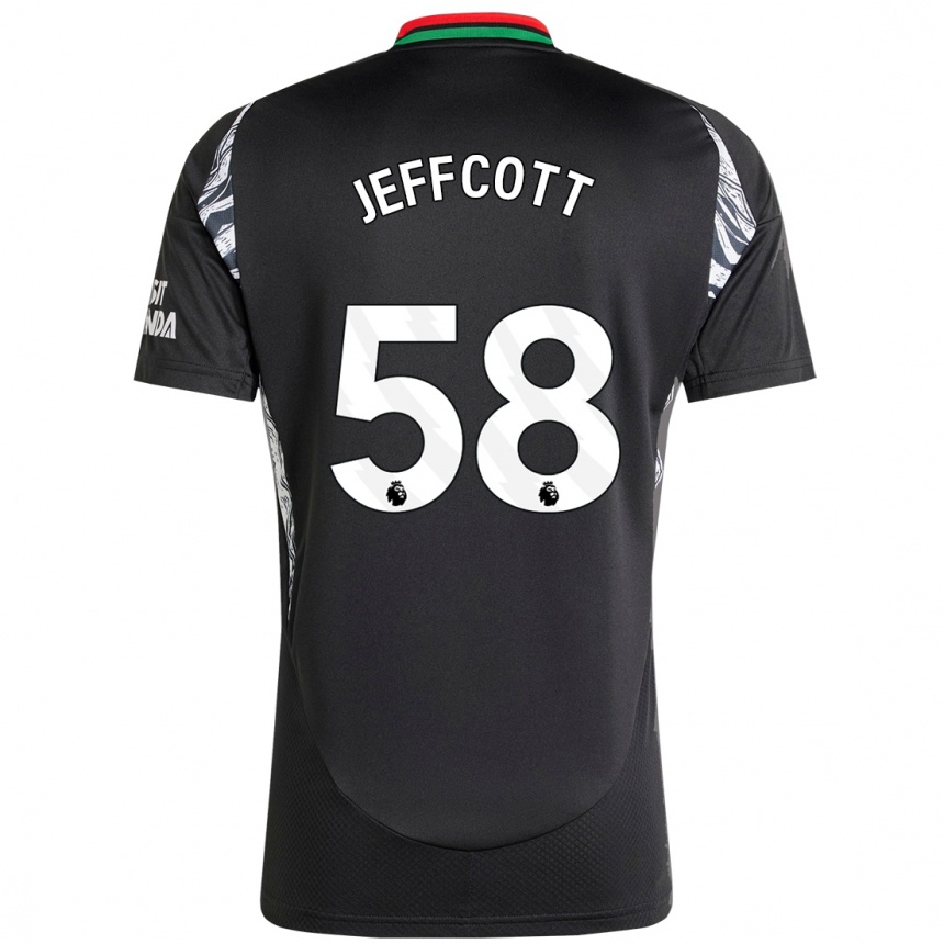 Niño Fútbol Camiseta Henry Jeffcott #58 Negro 2ª Equipación 2024/25 México