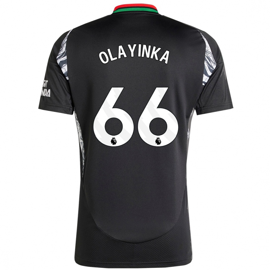 Niño Fútbol Camiseta James Olayinka #66 Negro 2ª Equipación 2024/25 México