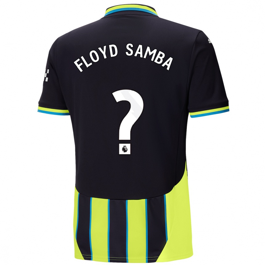 Niño Fútbol Camiseta Floyd Samba #0 Azul Amarillo 2ª Equipación 2024/25 México