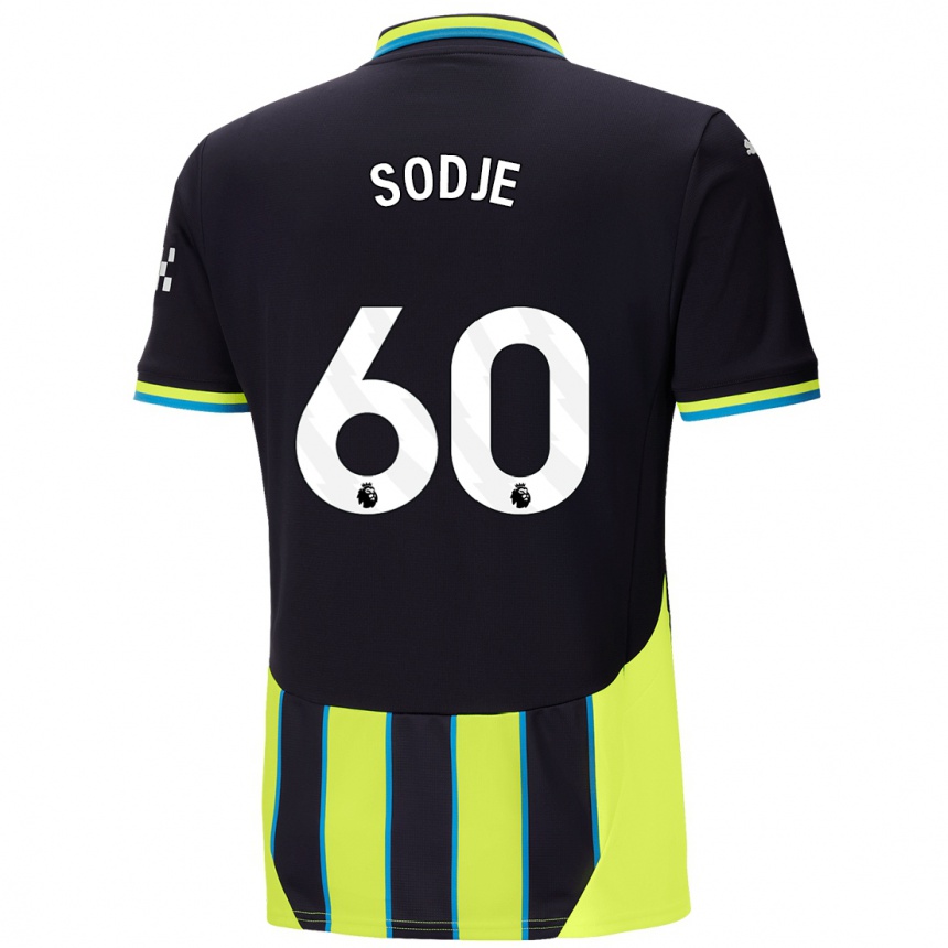 Niño Fútbol Camiseta Tai Sodje #60 Azul Amarillo 2ª Equipación 2024/25 México