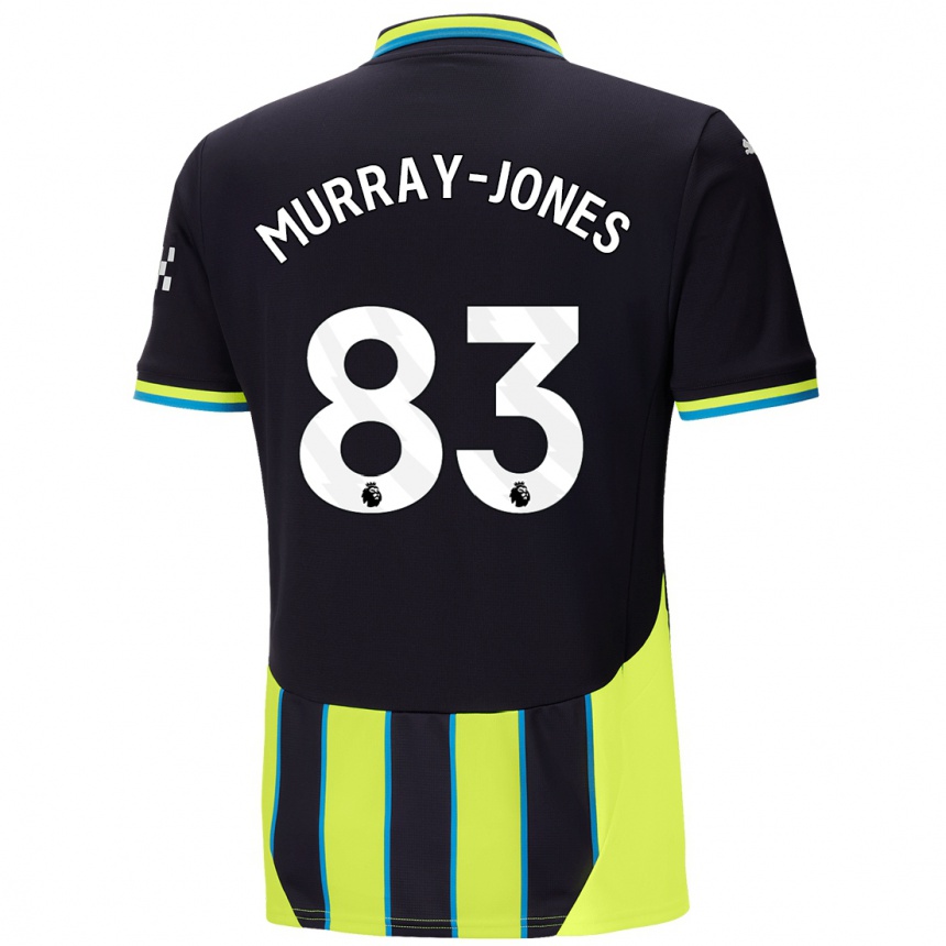 Niño Fútbol Camiseta George Murray-Jones #83 Azul Amarillo 2ª Equipación 2024/25 México