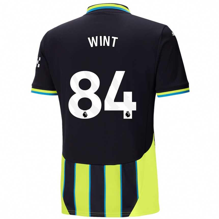 Niño Fútbol Camiseta Jack Wint #84 Azul Amarillo 2ª Equipación 2024/25 México