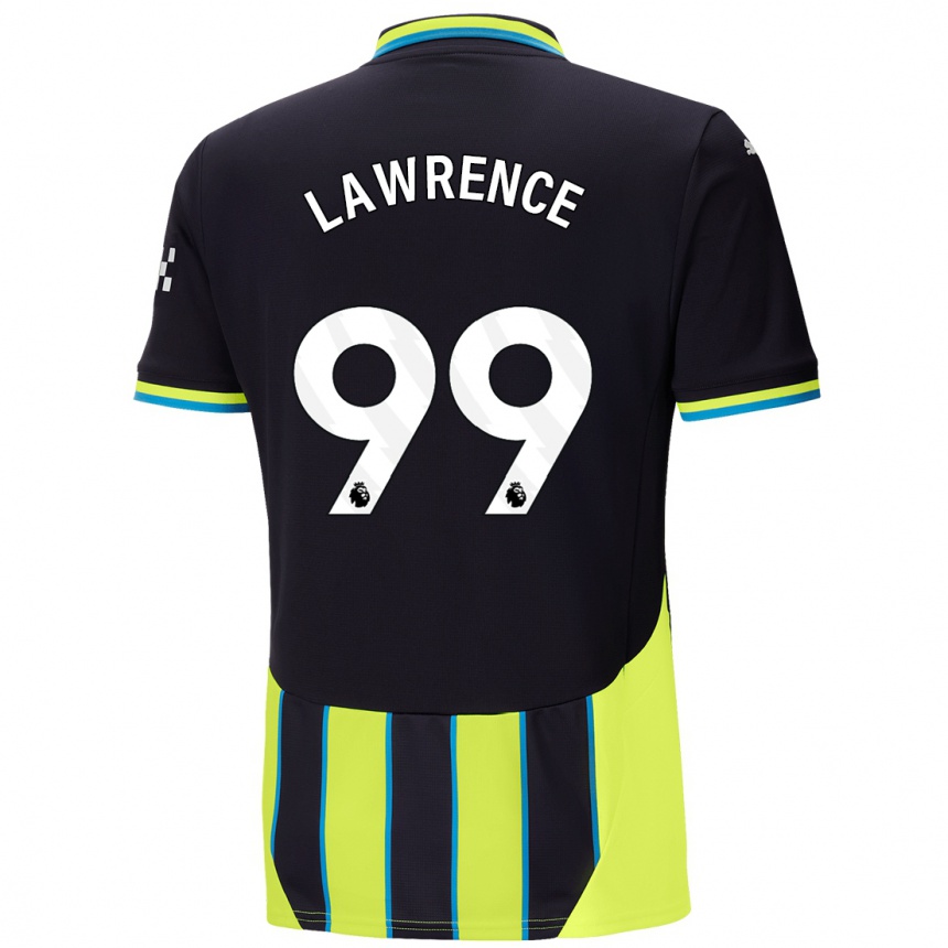 Niño Fútbol Camiseta Emilio Lawrence #99 Azul Amarillo 2ª Equipación 2024/25 México