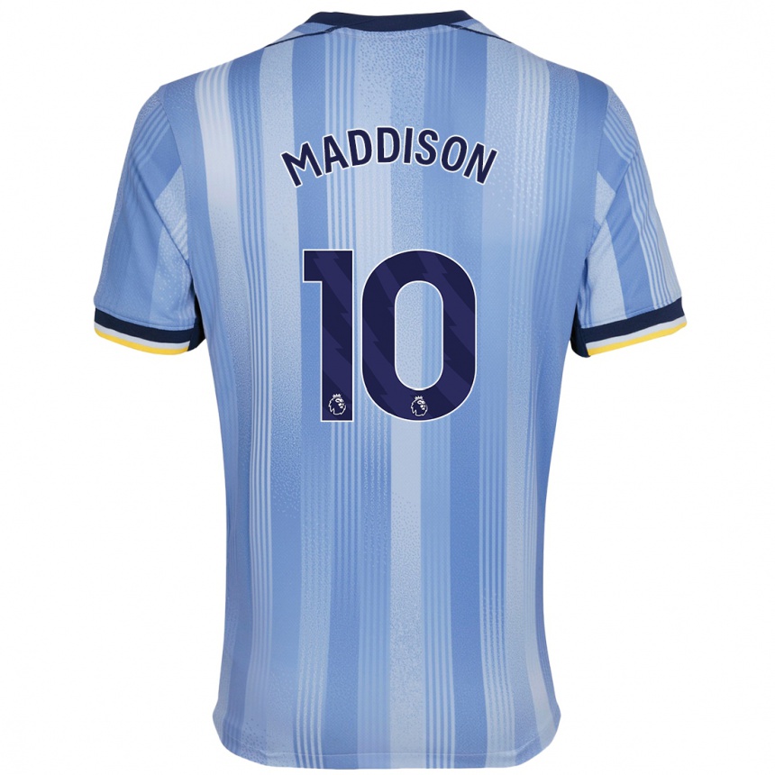 Niño Fútbol Camiseta James Maddison #10 Azul Claro 2ª Equipación 2024/25 México