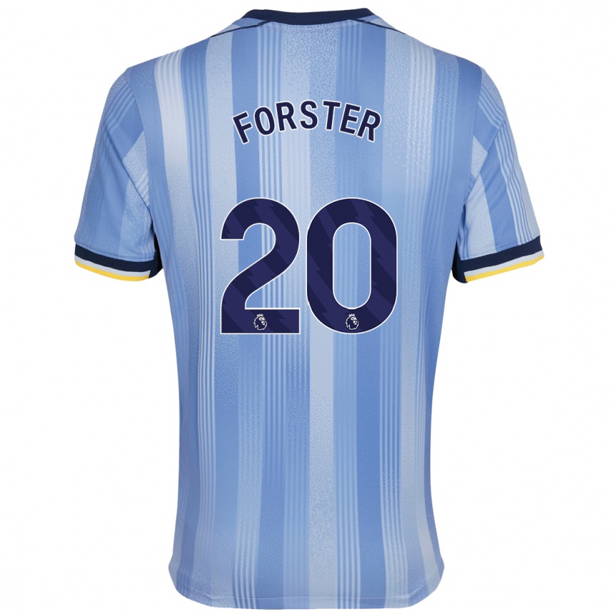 Niño Fútbol Camiseta Fraser Forster #20 Azul Claro 2ª Equipación 2024/25 México