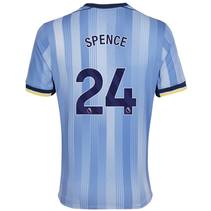 Niño Fútbol Camiseta Djed Spence #24 Azul Claro 2ª Equipación 2024/25 México