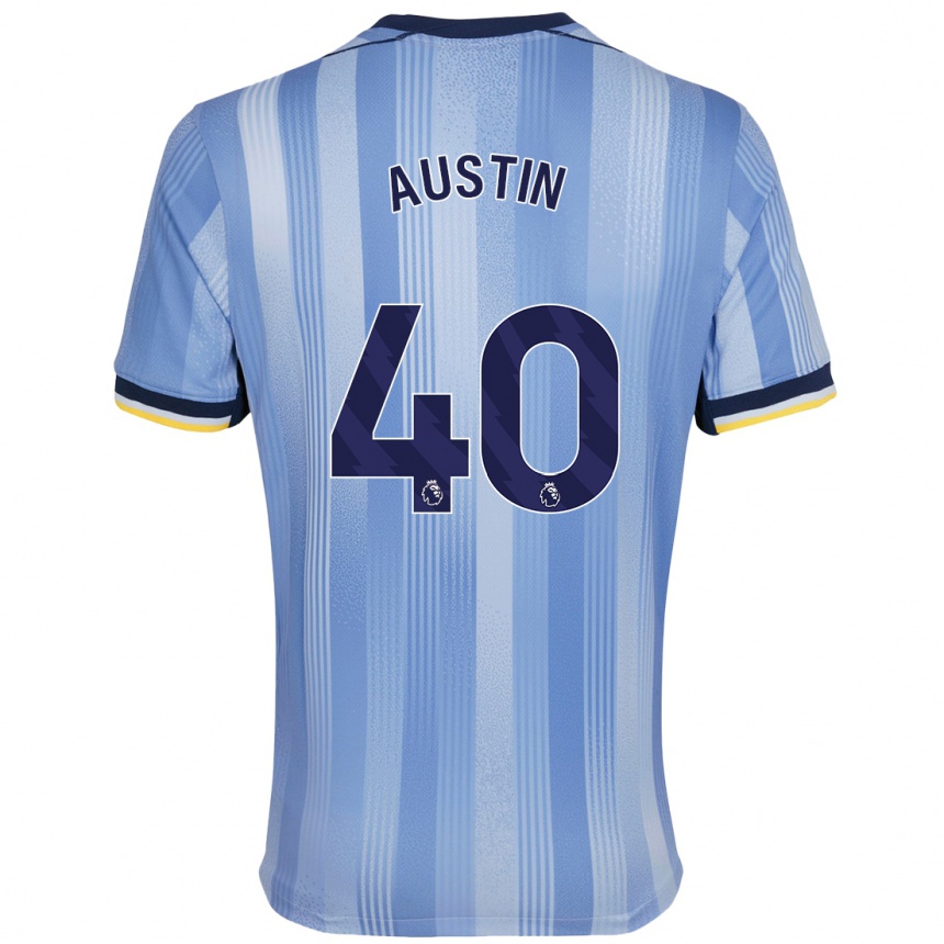 Niño Fútbol Camiseta Brandon Austin #40 Azul Claro 2ª Equipación 2024/25 México